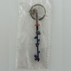 Sword Keychain with Butterfly Design